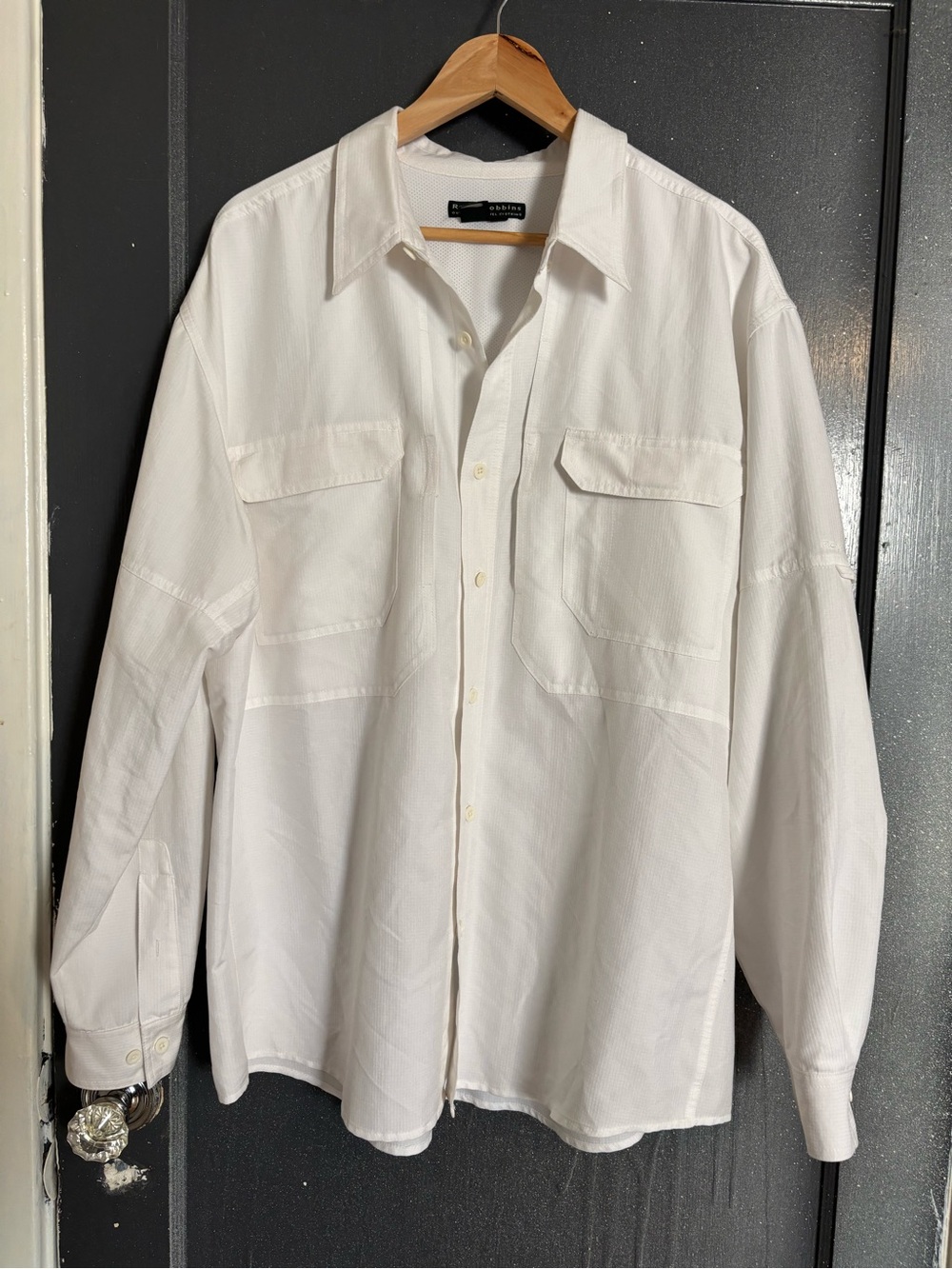 Royal Robbins White Lightweight Utility Shirt Jacket